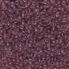 Miyuki rocailles Perlen 11/0 - Transparent smoky amethyst 11-142